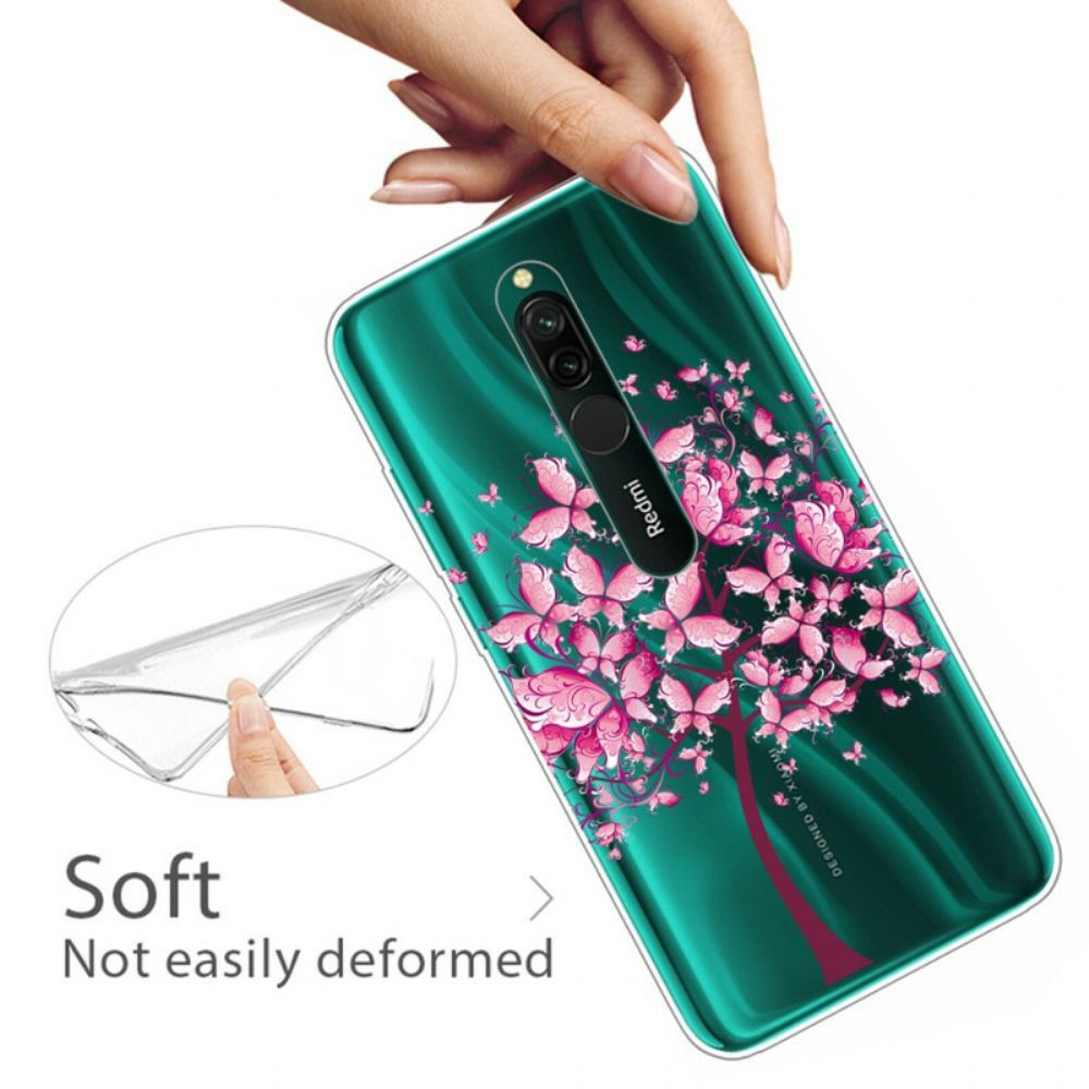 Hoesje voor Xiaomi Redmi 8 Roze Boom Top