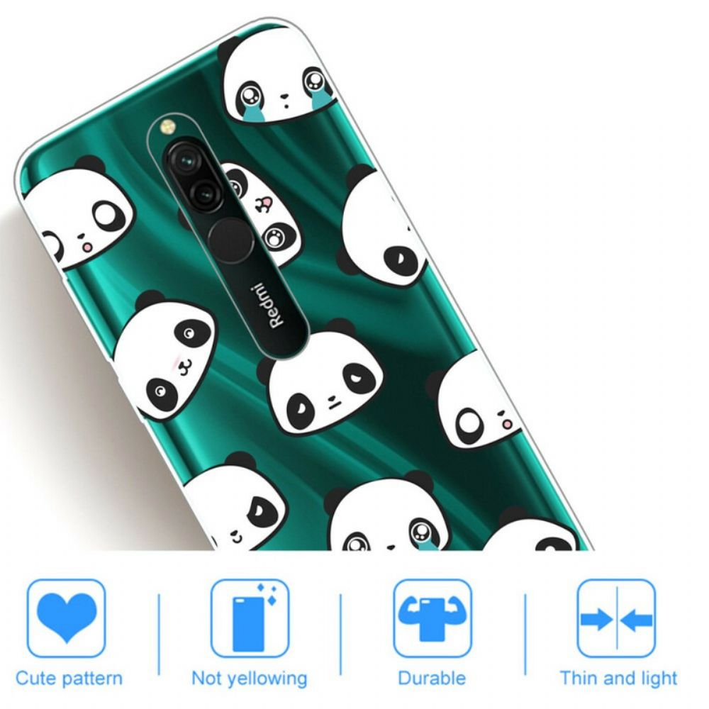 Hoesje voor Xiaomi Redmi 8 Sentimentele Panda's