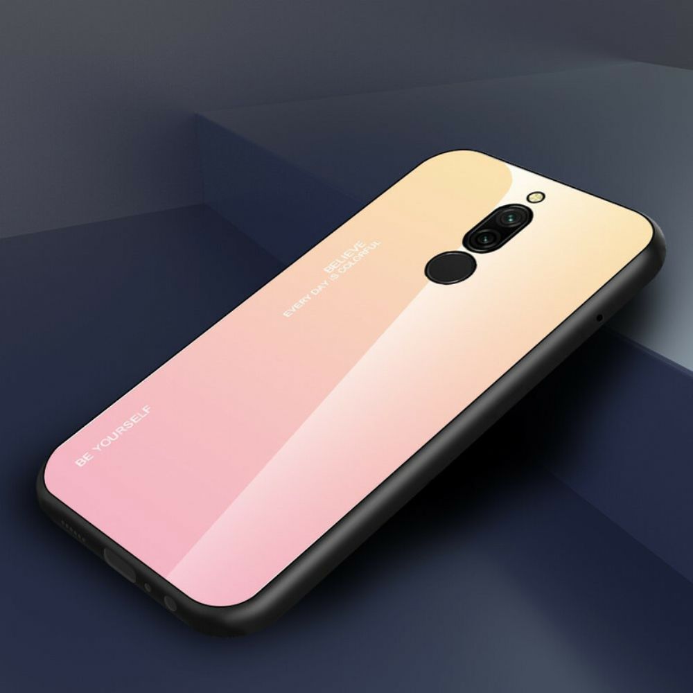 Hoesje voor Xiaomi Redmi 8 Wees Jezelf Van Gehard Glas