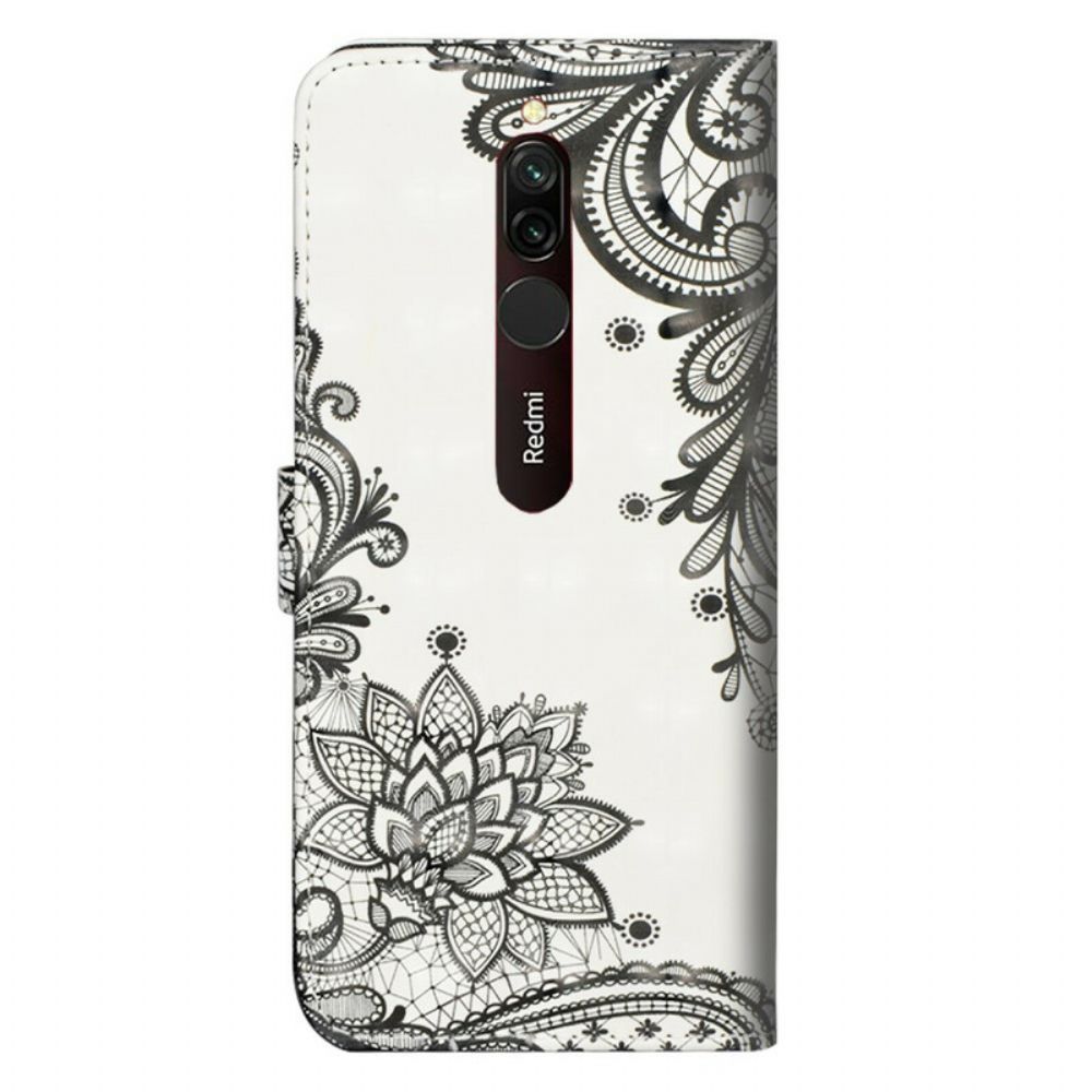 Leren Hoesje voor Xiaomi Redmi 8 Chique Kant