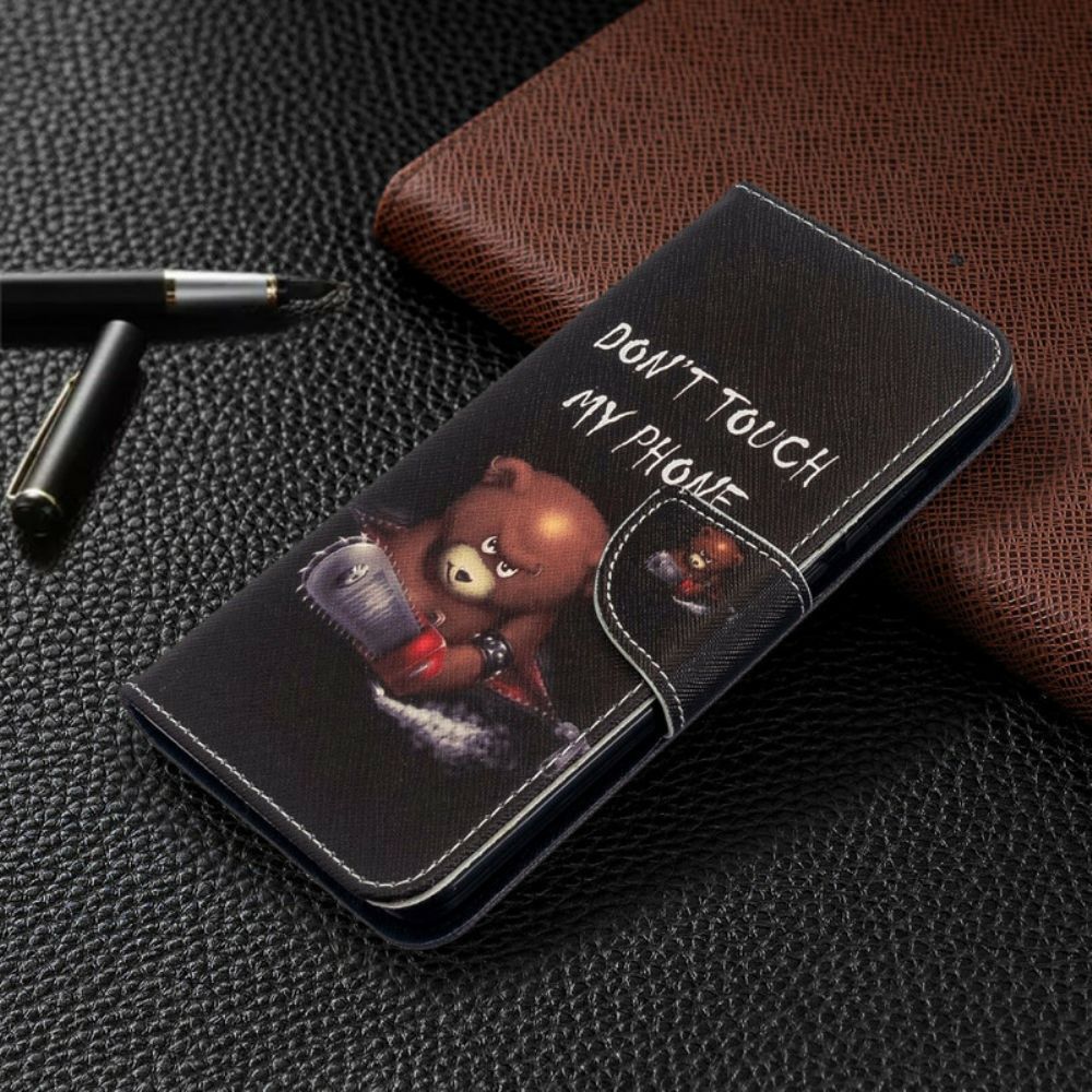 Leren Hoesje voor Xiaomi Redmi 8 Gevaarlijke Beer