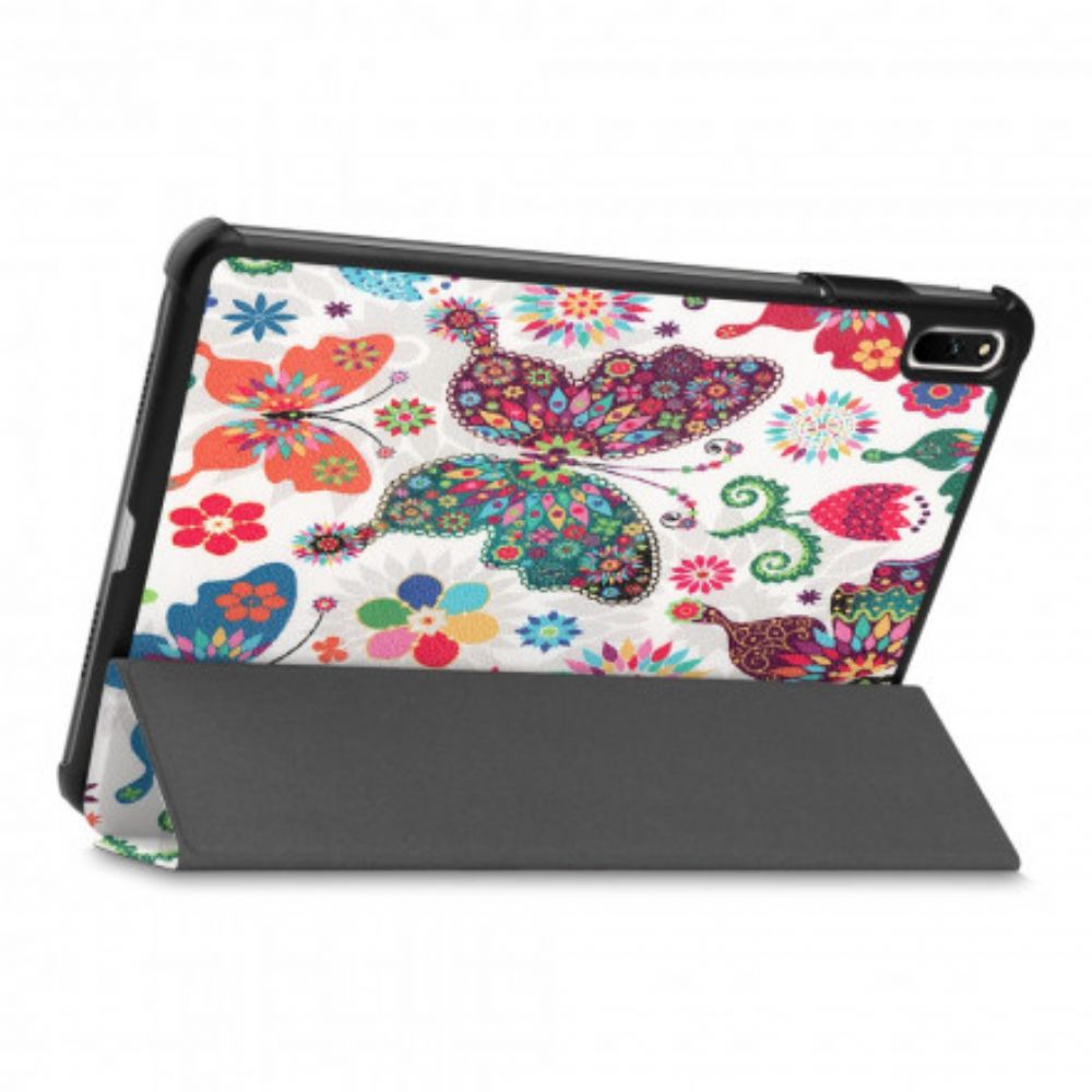 Bescherming Hoesje voor Huawei MatePad 11 Retro Vlinders En Bloemen