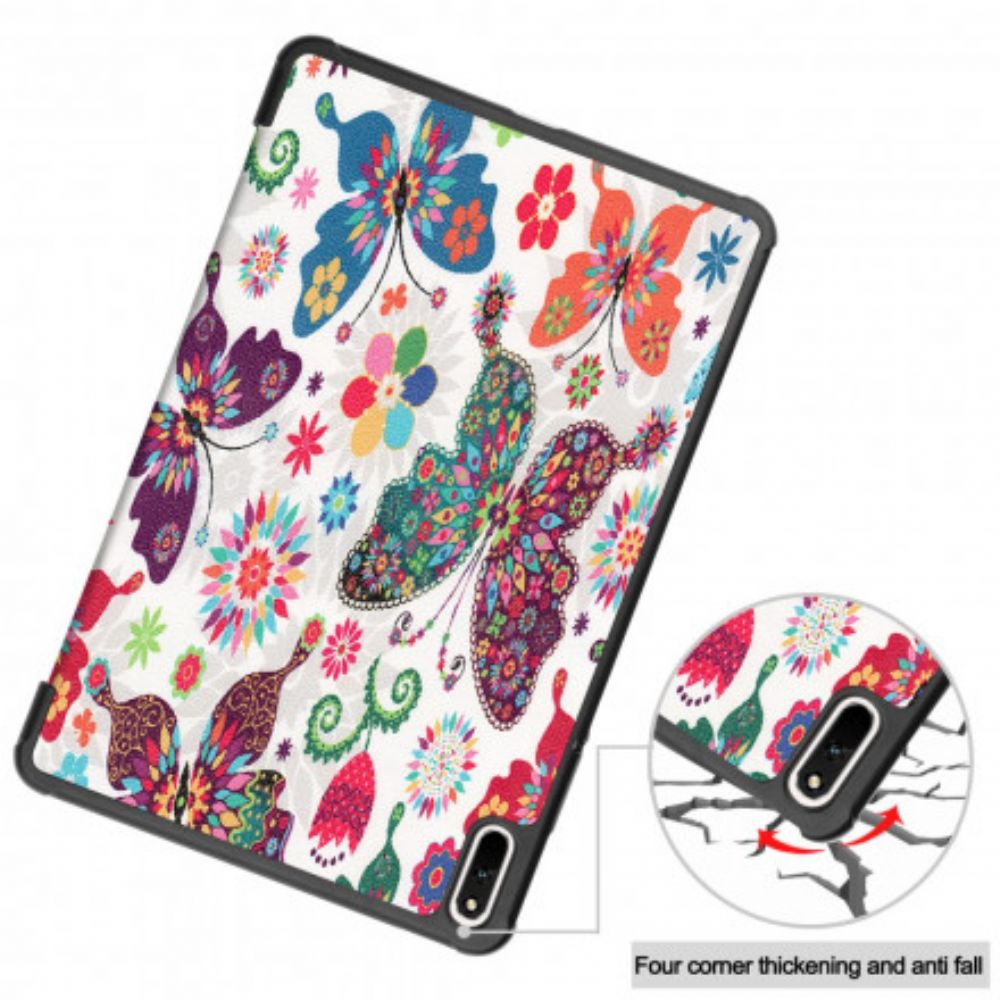 Bescherming Hoesje voor Huawei MatePad 11 Retro Vlinders En Bloemen