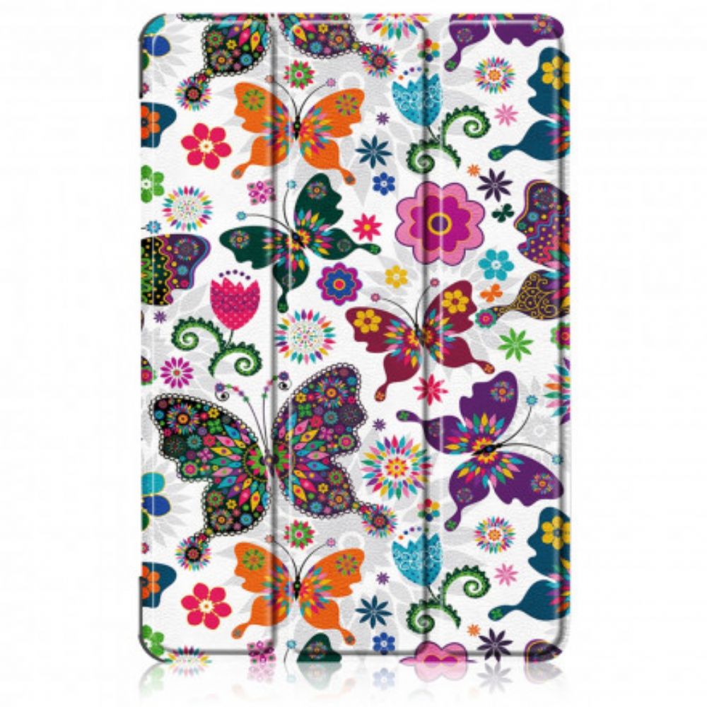 Bescherming Hoesje voor Huawei MatePad 11 Verbeterde Retro Vlinders En Bloemen