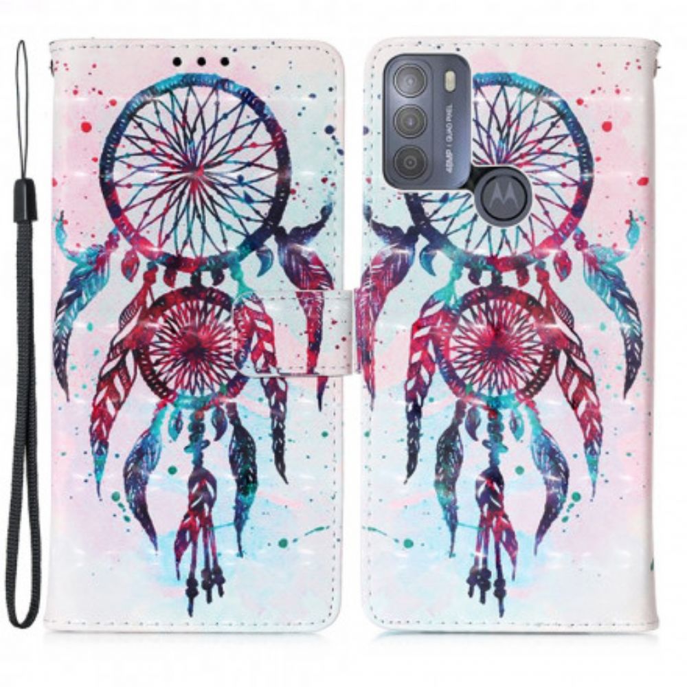 Folio-hoesje voor Moto G50 Aquarel Dromenvanger