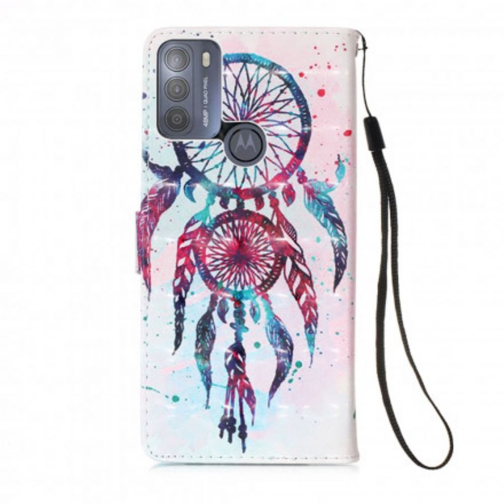 Folio-hoesje voor Moto G50 Aquarel Dromenvanger