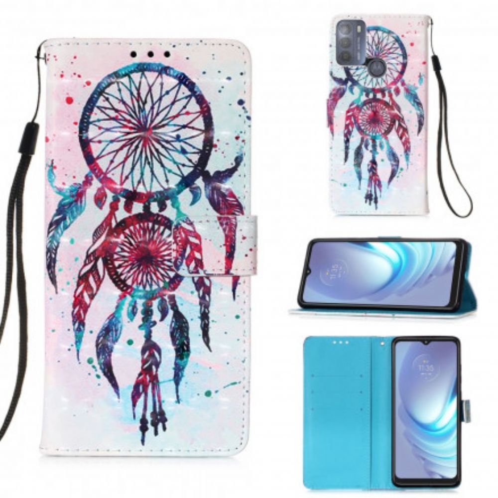 Folio-hoesje voor Moto G50 Aquarel Dromenvanger