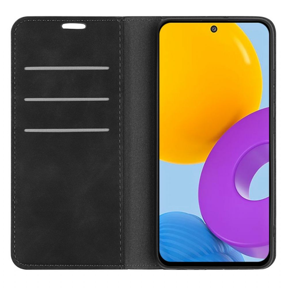 Bescherming Hoesje voor Samsung Galaxy M52 5G Folio-hoesje Gedraaid Leer