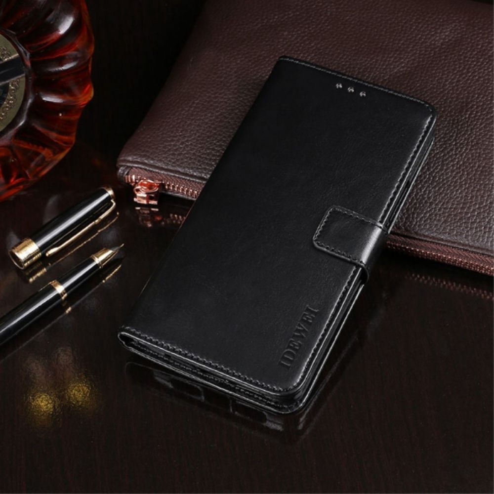 Flip Case voor Samsung Galaxy M52 5G Imitatieleer Idewei