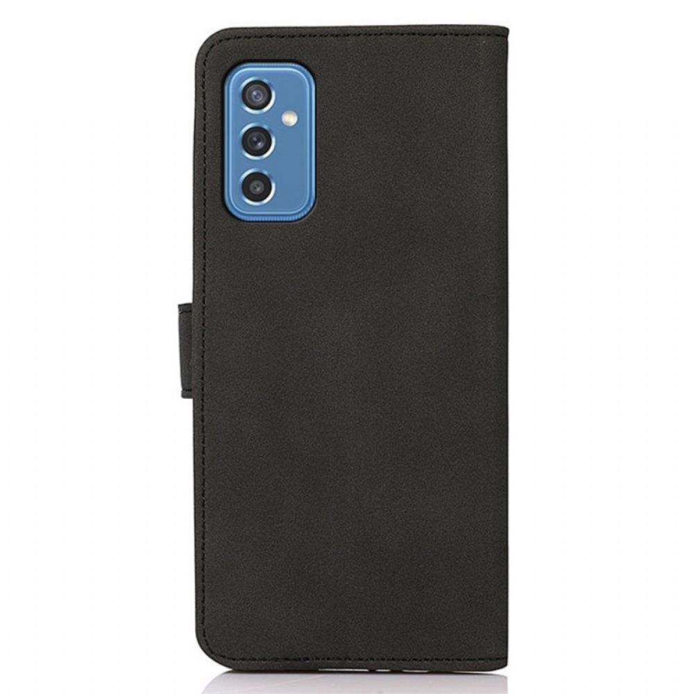 Flip Case voor Samsung Galaxy M52 5G Khazneh Mode Leereffect