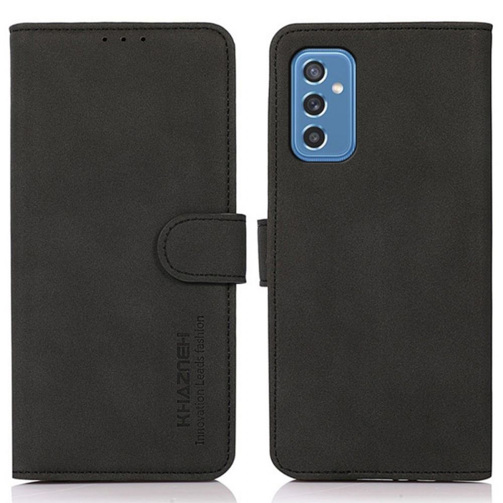 Flip Case voor Samsung Galaxy M52 5G Khazneh Mode Leereffect