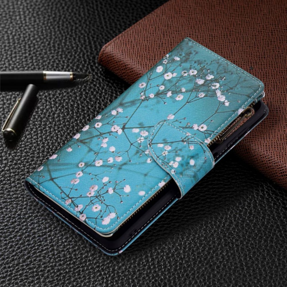 Flip Case voor Samsung Galaxy M52 5G Middernacht Lelietje-van-dalen