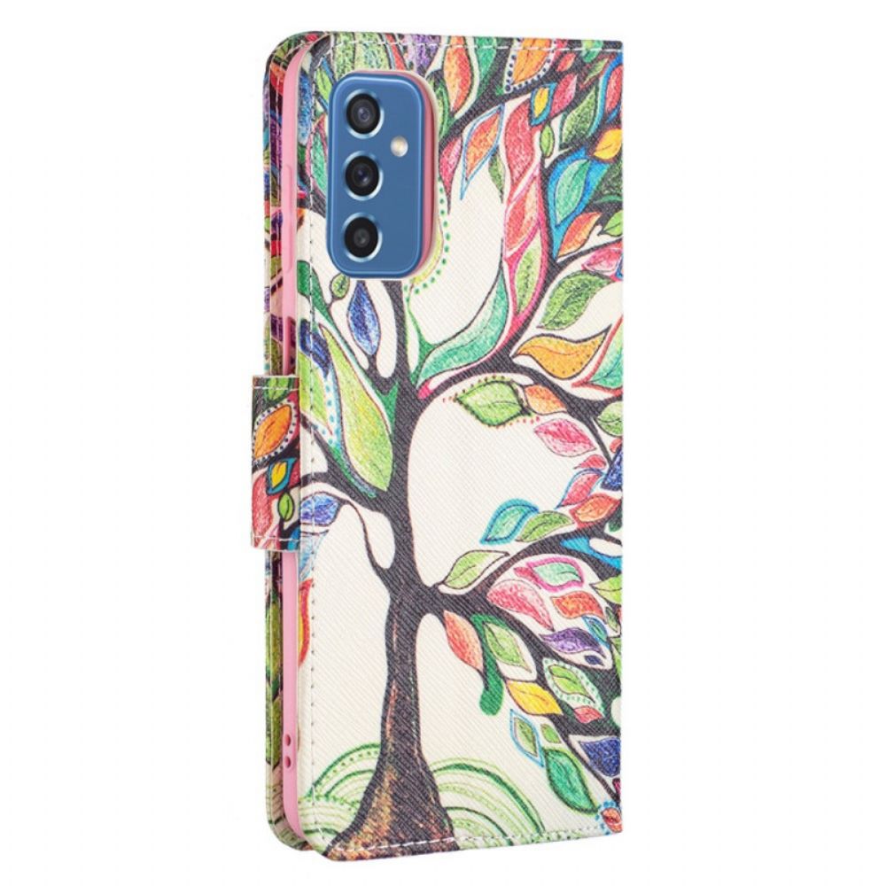 Flip Case voor Samsung Galaxy M52 5G Regenboogboom