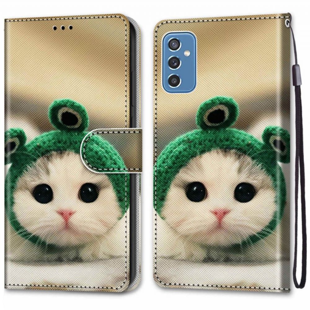 Folio-hoesje voor Samsung Galaxy M52 5G Beanie Kitten