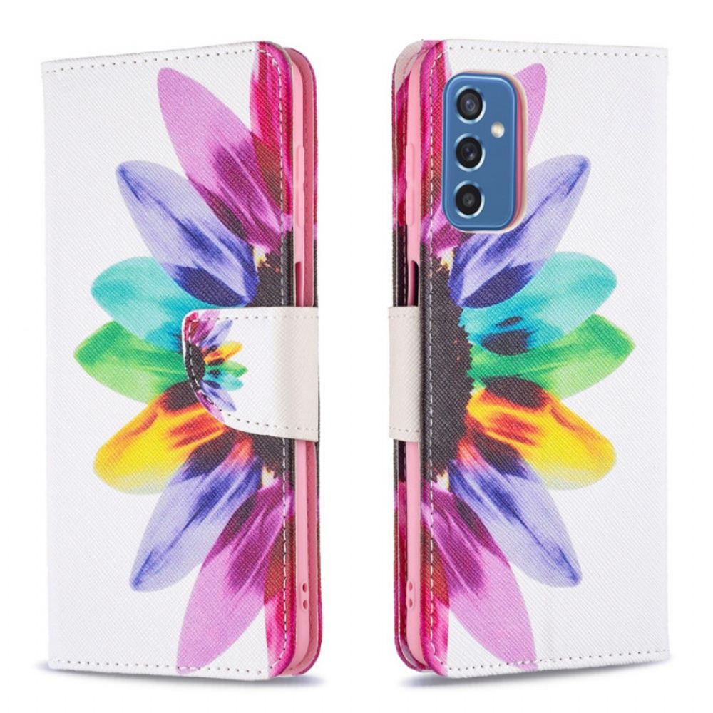 Folio-hoesje voor Samsung Galaxy M52 5G Bloem