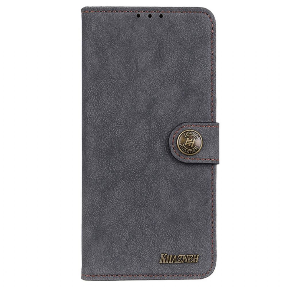 Folio-hoesje voor Samsung Galaxy M52 5G Khazneh Retro Splitleer