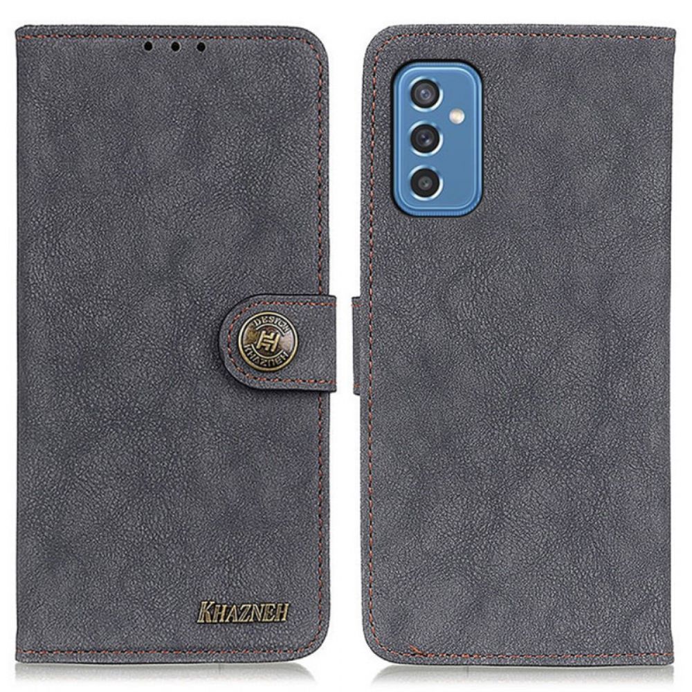 Folio-hoesje voor Samsung Galaxy M52 5G Khazneh Retro Splitleer