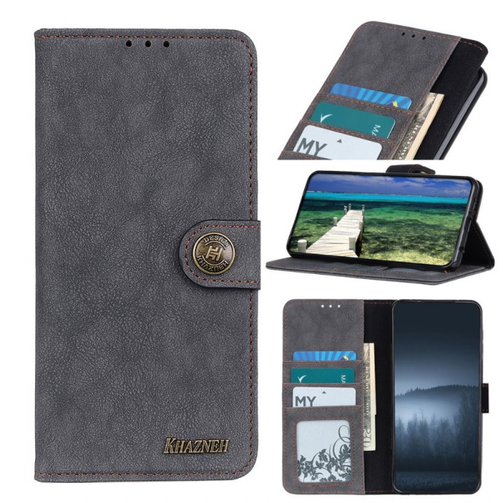 Folio-hoesje voor Samsung Galaxy M52 5G Khazneh Retro Splitleer