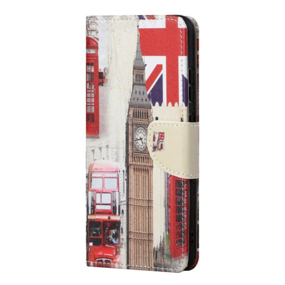 Folio-hoesje voor Samsung Galaxy M52 5G Londen