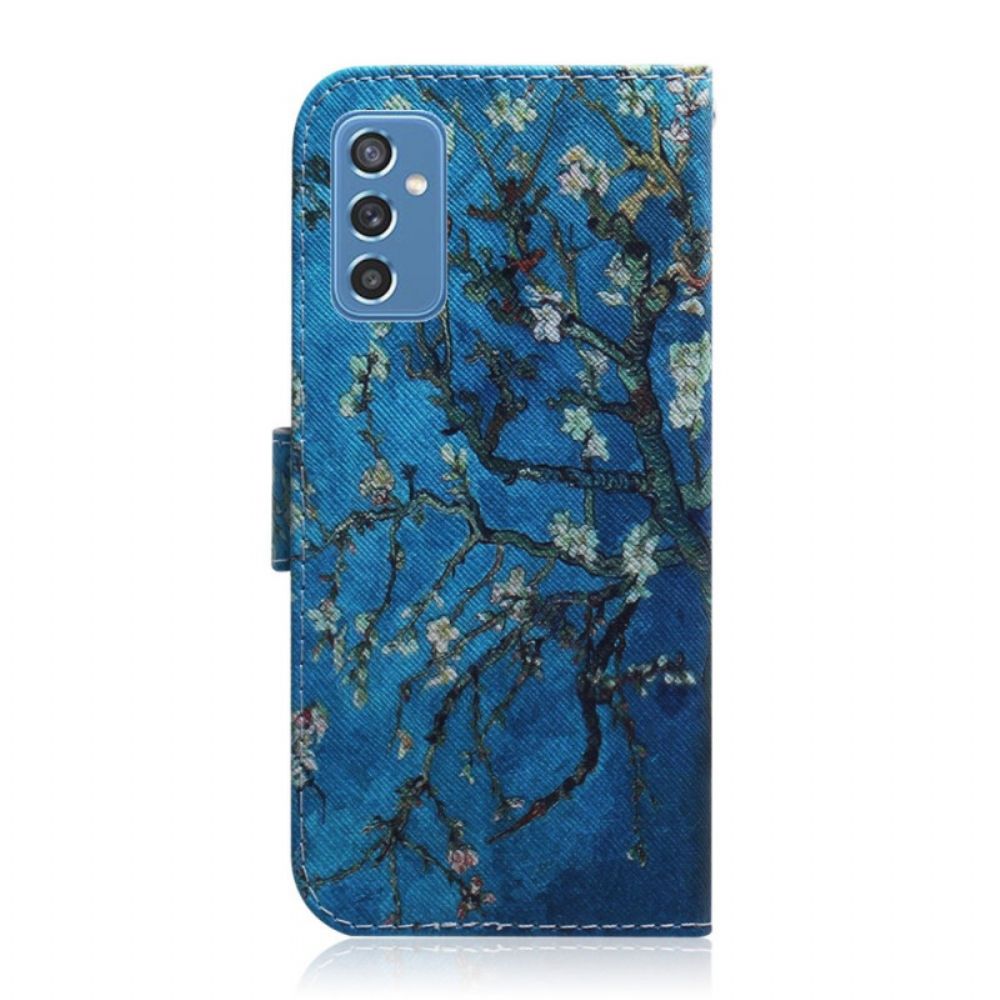 Folio-hoesje voor Samsung Galaxy M52 5G Middernacht Lelietje-van-dalen