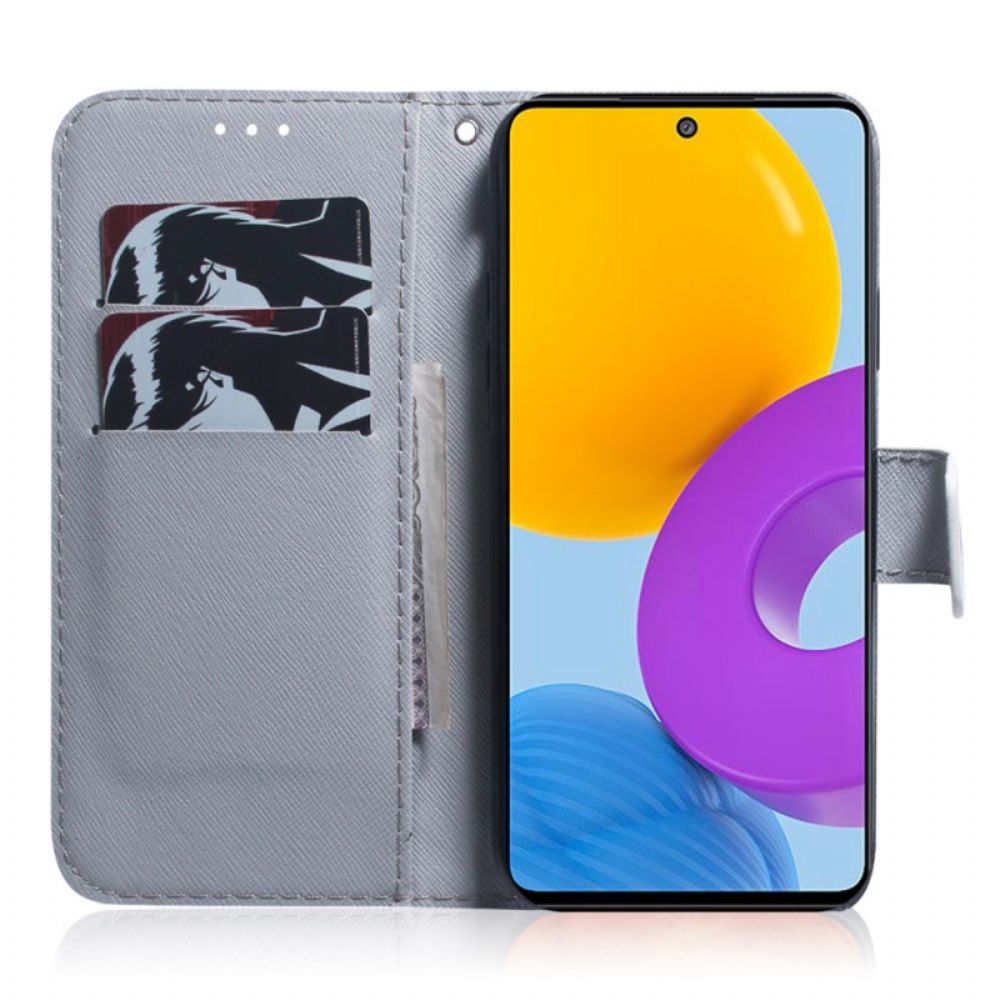 Folio-hoesje voor Samsung Galaxy M52 5G Mysterieuze Uilen