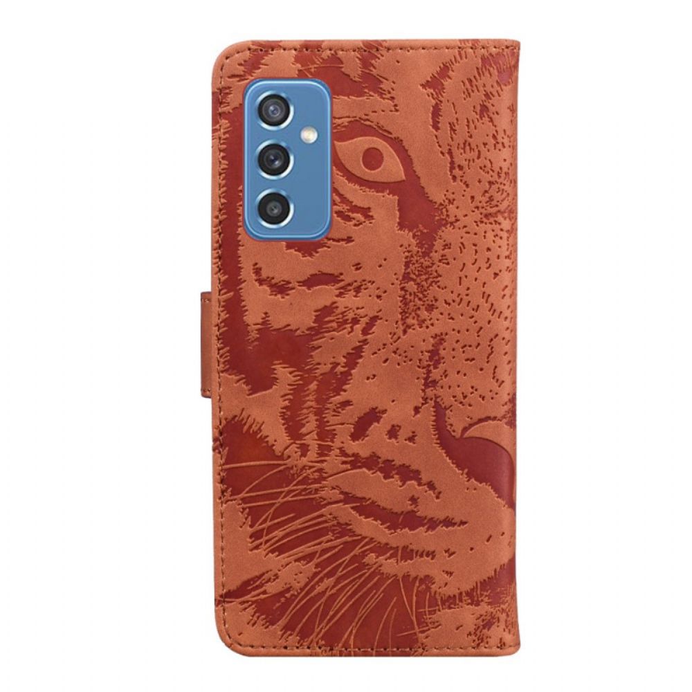 Folio-hoesje voor Samsung Galaxy M52 5G Tijgermandala