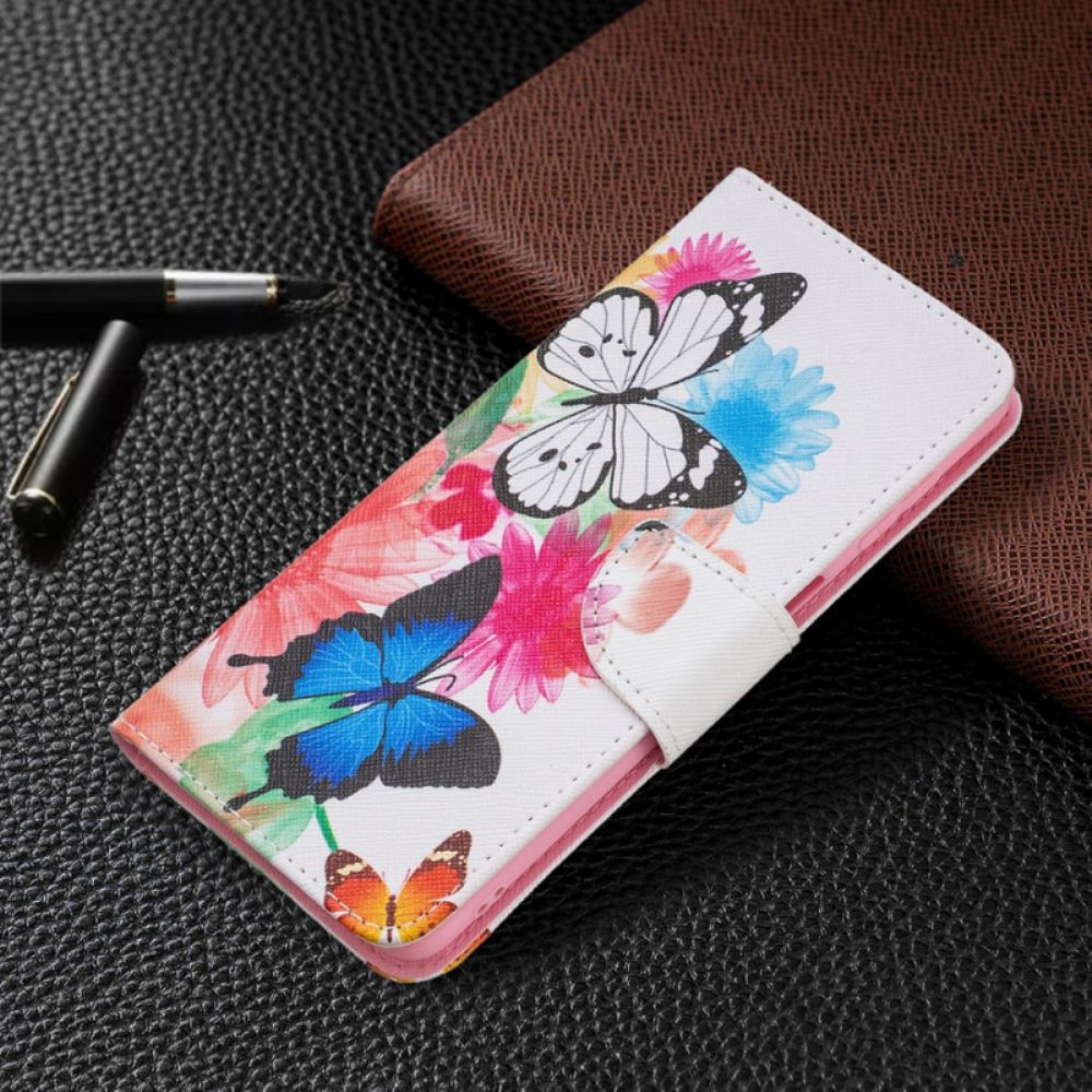 Folio-hoesje voor Samsung Galaxy M52 5G Vlinderdans