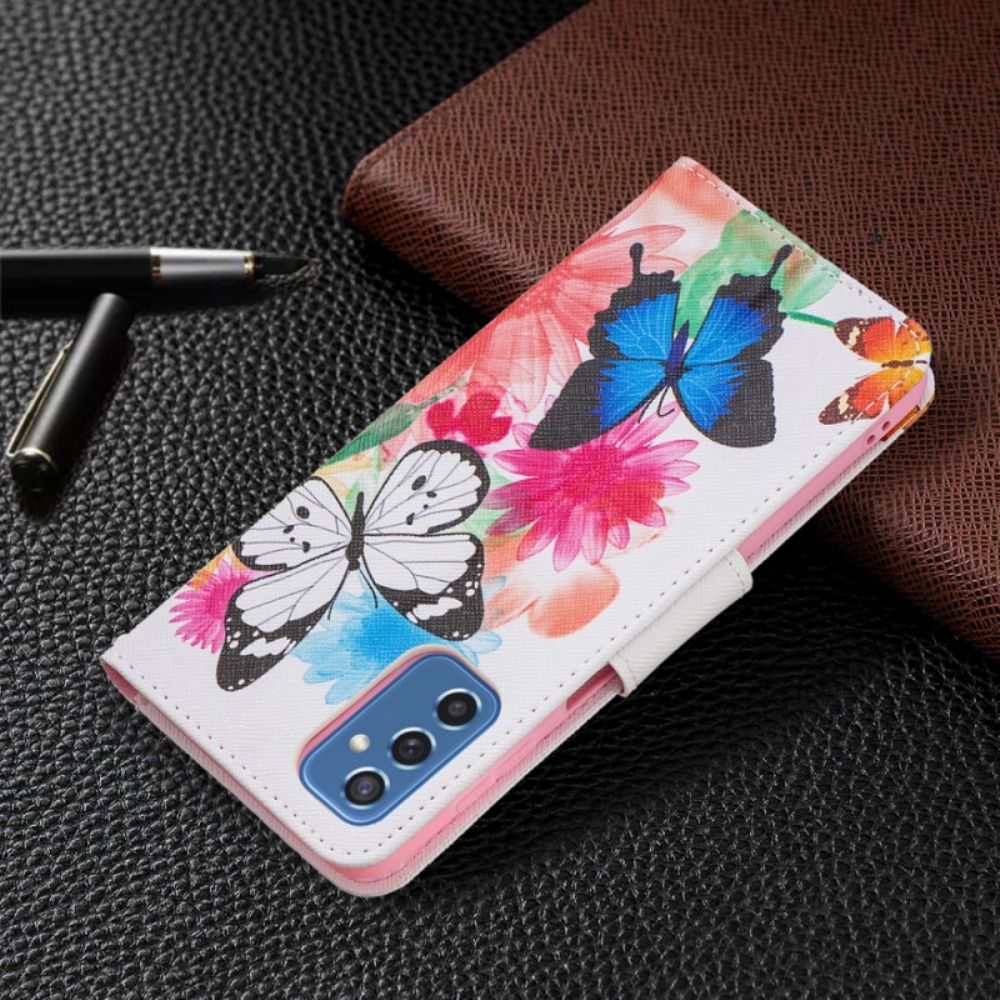 Folio-hoesje voor Samsung Galaxy M52 5G Vlinderdans