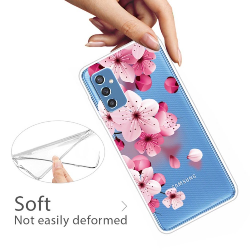 Hoesje voor Samsung Galaxy M52 5G Bloemenregen