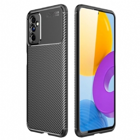 Hoesje voor Samsung Galaxy M52 5G Flexibele Koolstofvezeltextuur