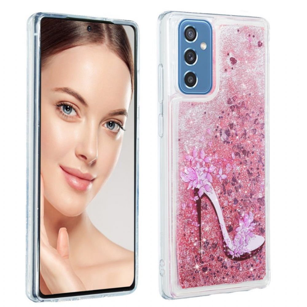 Hoesje voor Samsung Galaxy M52 5G Fonkelende Pailletten