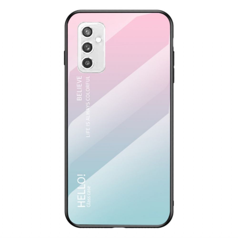 Hoesje voor Samsung Galaxy M52 5G Hallo Gehard Glas