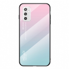 Hoesje voor Samsung Galaxy M52 5G Hallo Gehard Glas