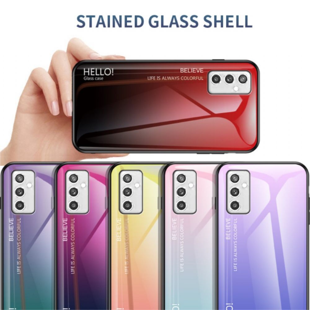 Hoesje voor Samsung Galaxy M52 5G Hallo Gehard Glas