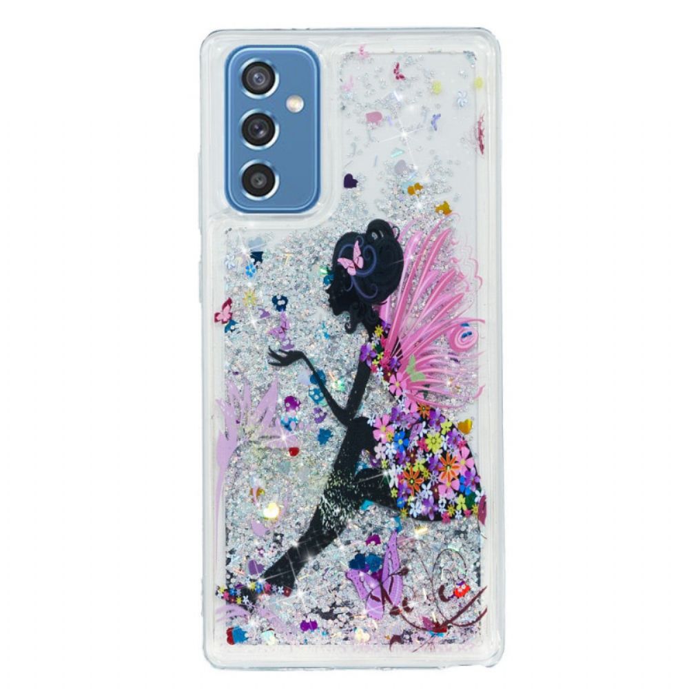 Hoesje voor Samsung Galaxy M52 5G Prinses Glitter