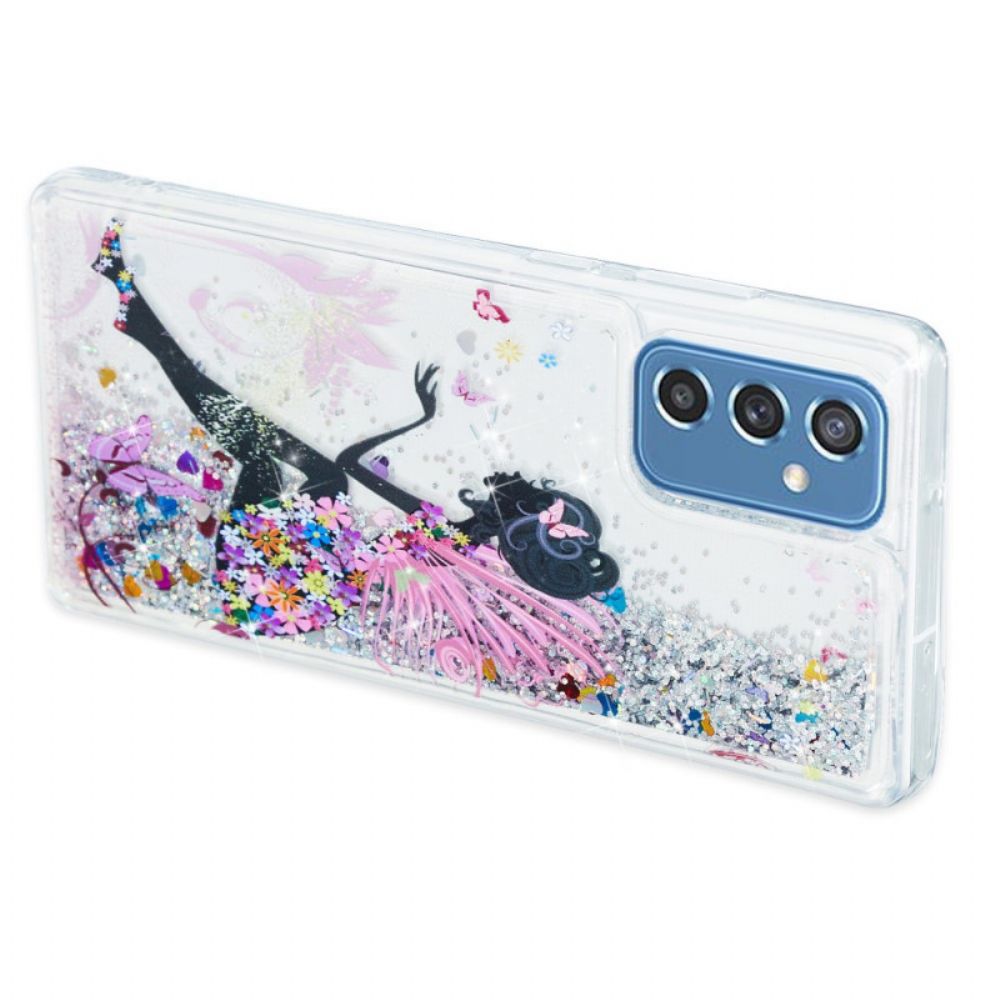 Hoesje voor Samsung Galaxy M52 5G Prinses Glitter