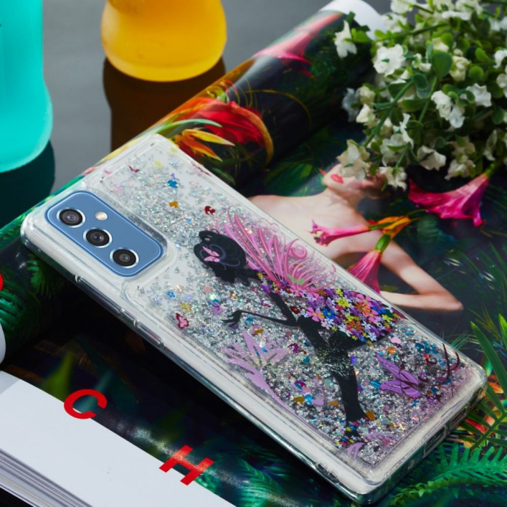 Hoesje voor Samsung Galaxy M52 5G Prinses Glitter