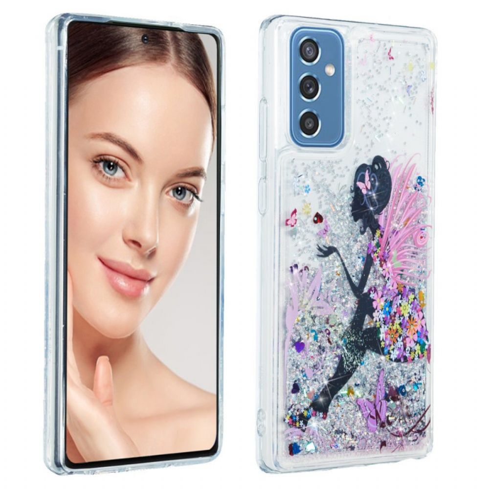 Hoesje voor Samsung Galaxy M52 5G Prinses Glitter