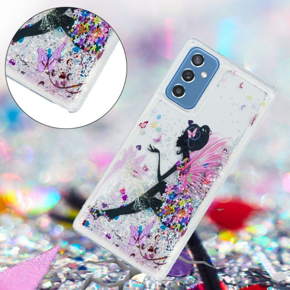 Hoesje voor Samsung Galaxy M52 5G Prinses Glitter