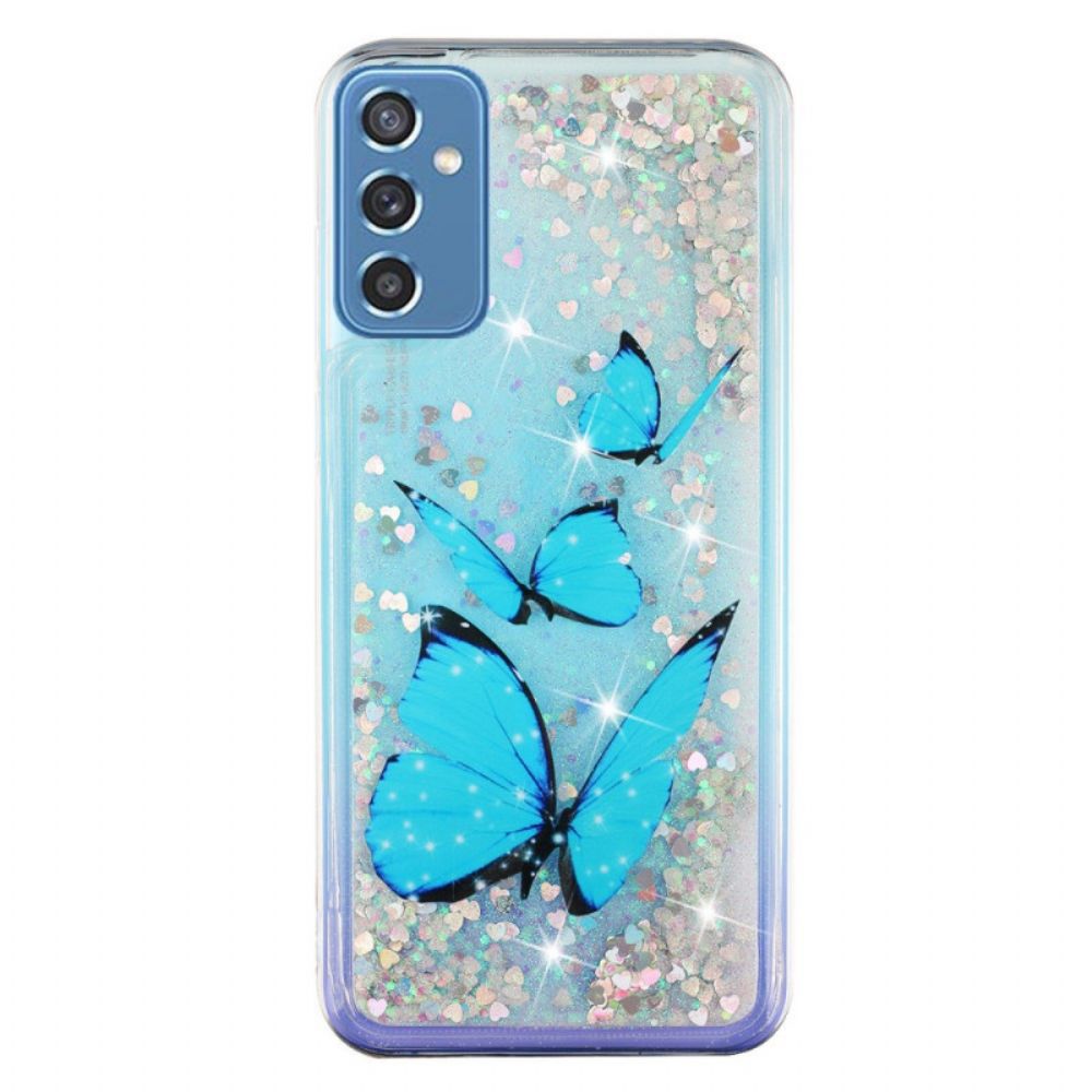 Hoesje voor Samsung Galaxy M52 5G Saffiervlinder