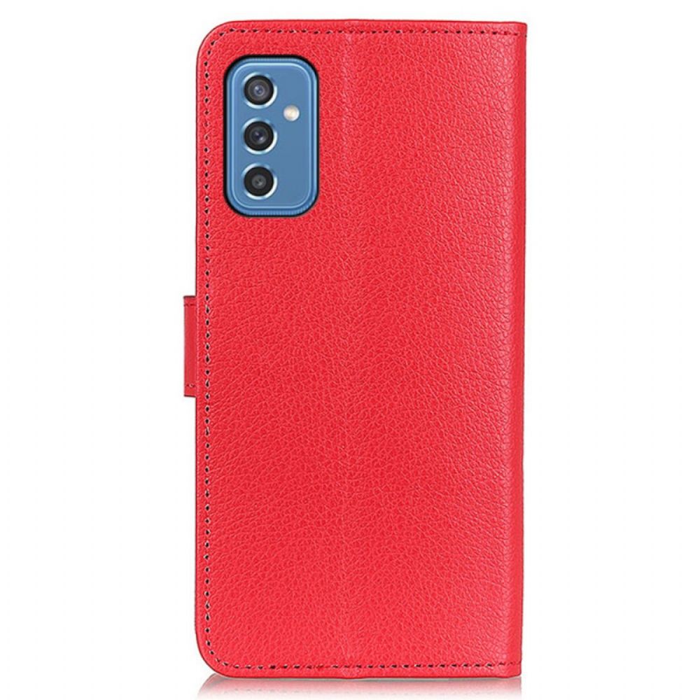 Leren Hoesje voor Samsung Galaxy M52 5G Lychee Textuur