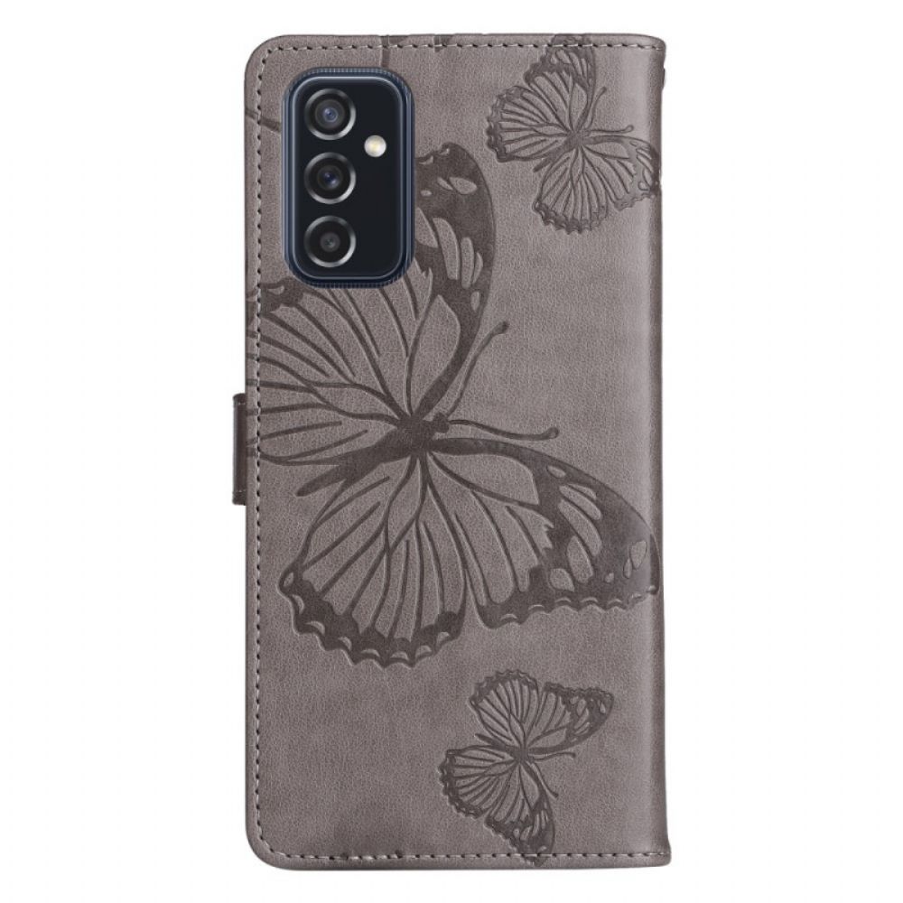 Leren Hoesje voor Samsung Galaxy M52 5G Vlinderleer