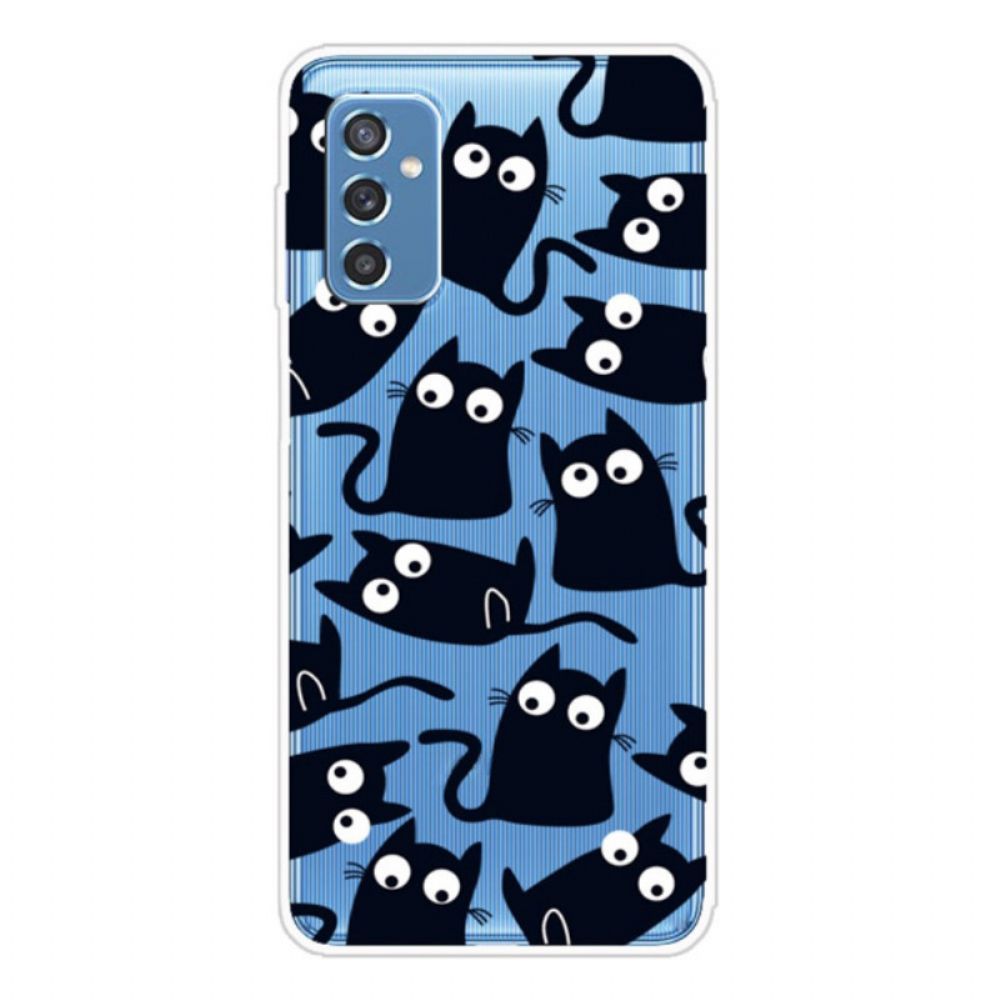 Telefoonhoesje voor Samsung Galaxy M52 5G Zwijgzame Katten