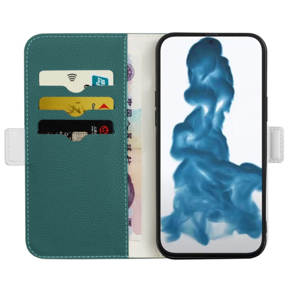 Bescherming Hoesje voor iPhone 14 Folio-hoesje Kunstleer Lychee