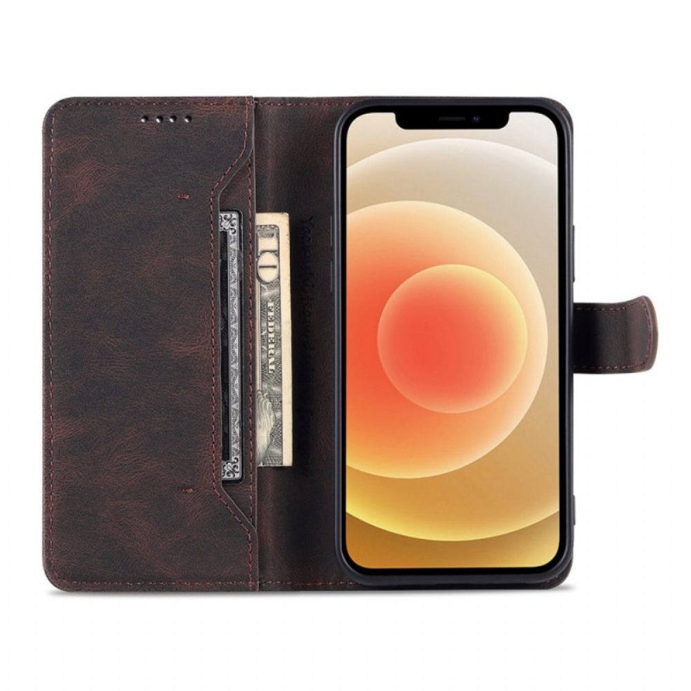 Flip Case voor iPhone 14 Azns Lederen Stijl