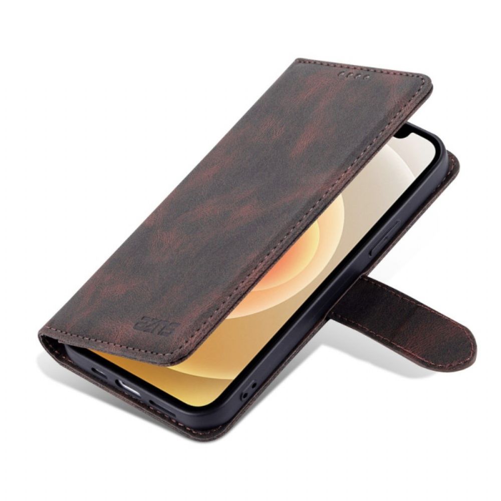 Flip Case voor iPhone 14 Azns Lederen Stijl