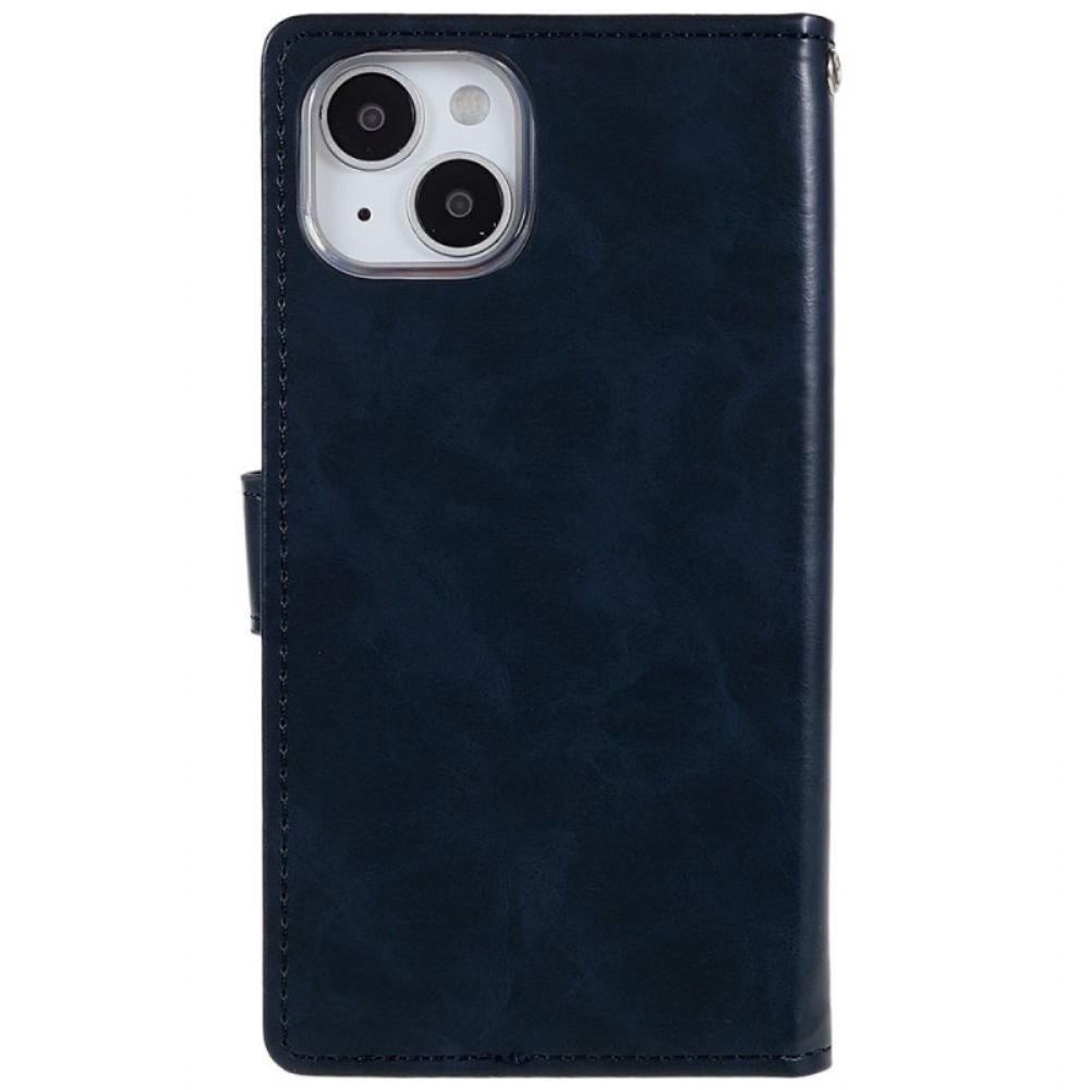 Folio-hoesje voor iPhone 14 Blauwe Maan Mercurius Goospery