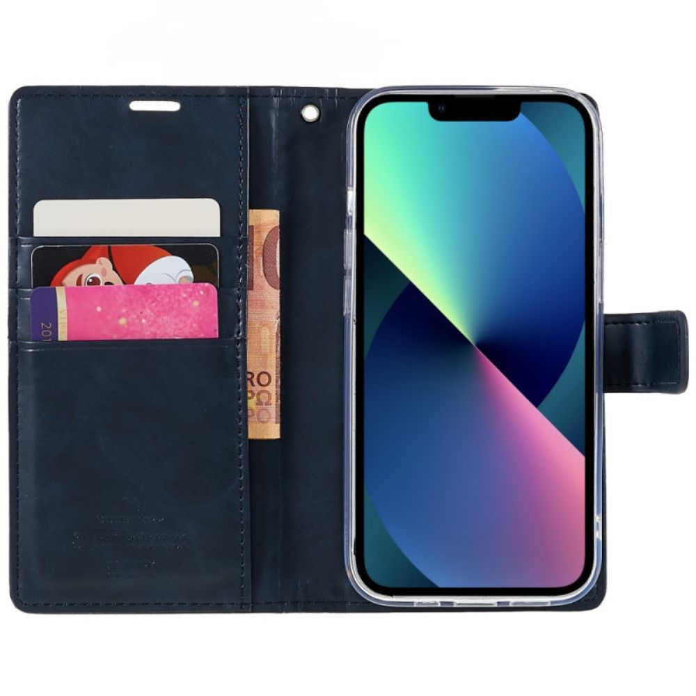 Folio-hoesje voor iPhone 14 Blauwe Maan Mercurius Goospery