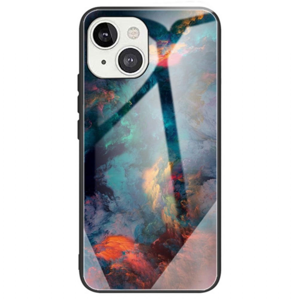 Hoesje voor iPhone 14 Aquarelpatroon Van Gehard Glas