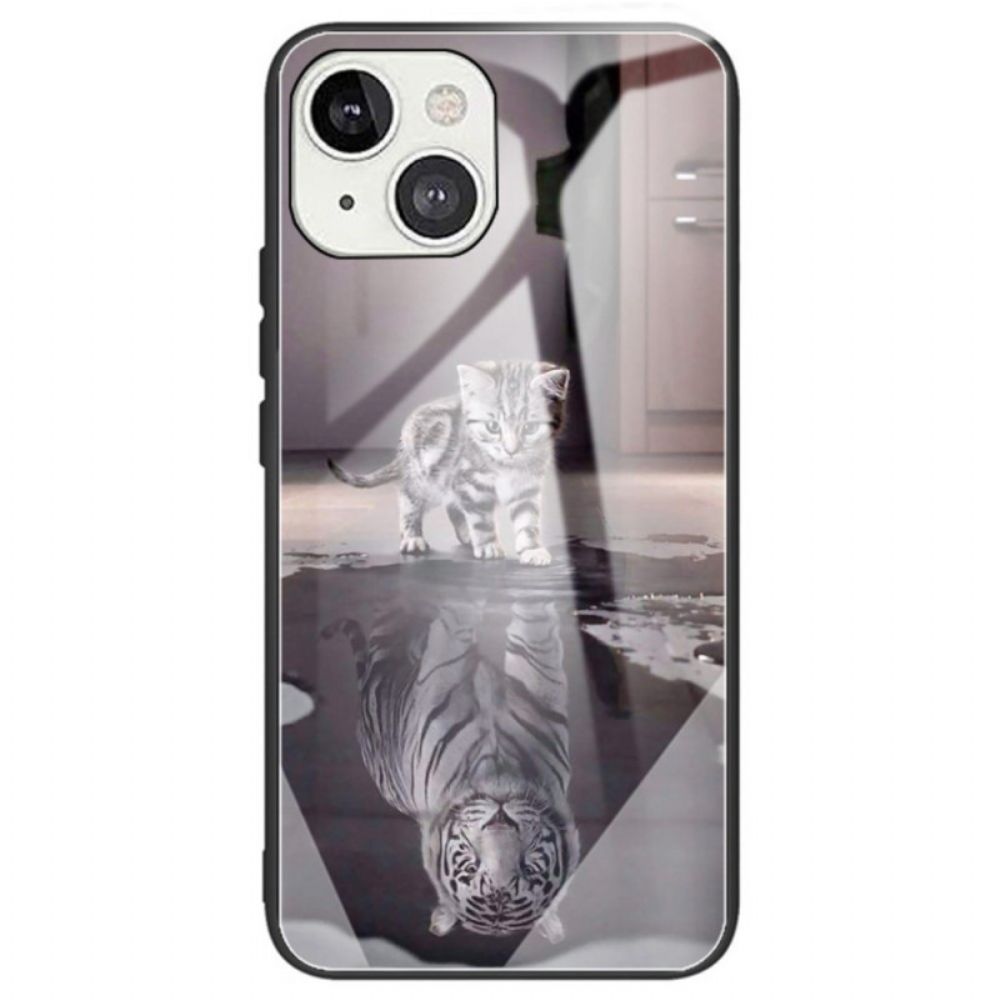 Hoesje voor iPhone 14 Kitten Dream Gehard Glas